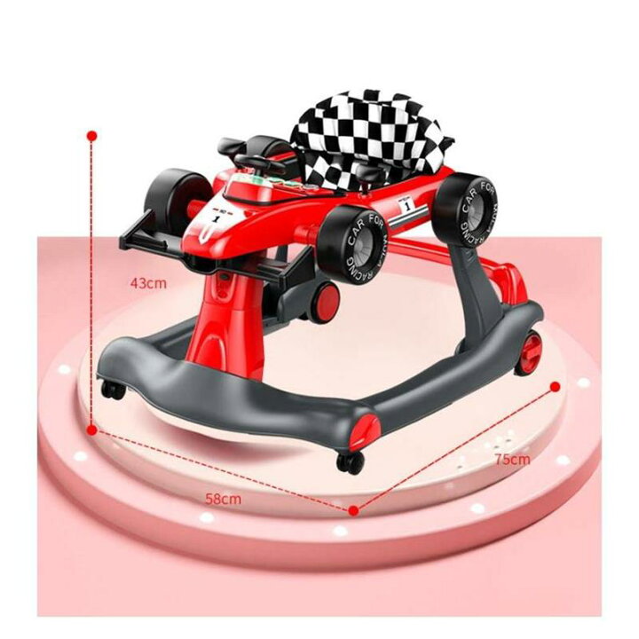 楽天市場】ベビーウォーカー 歩行器 3way ベビー 乗り物 乗用玩具 F1型 