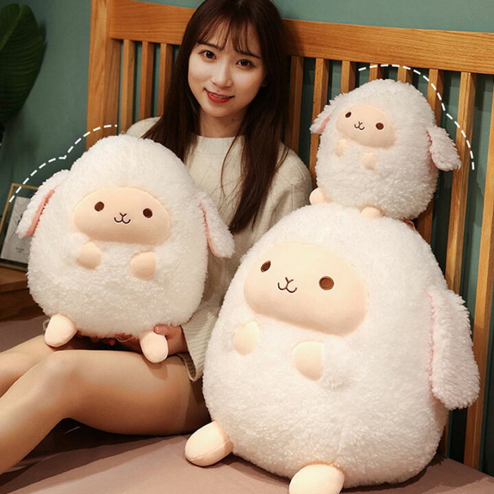 楽天市場】ひつじ 羊 ぬいぐるみ 添い寝枕 抱き枕 おもちゃ かわいい 