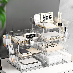 本収納ラックデスクトップ、子供用階層型収納ボックス、学生用文房具収納ラック、デスクファイル階層型ラック、デスクデータ収納ボックス、学生用デスク収納、プラスチック階層型収納