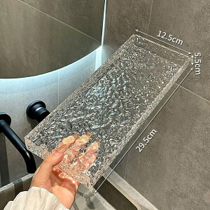 アクリル洗面台ラック、トイレカウンター収納ボックス、バスルームシンクトレイ、アクリルトイレタリー収納、洗面台収納ラック、透明アクリルラック、厚手アクリルバスルームトレイ、