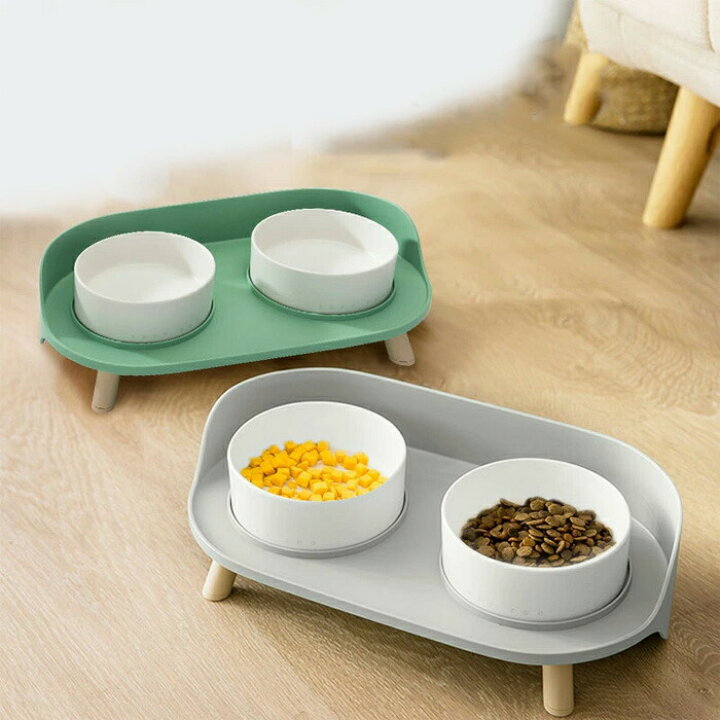 楽天市場】ペット食器 犬 猫 3Color 食器台 やさしい高さのある食器台 