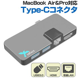 「Docking USB3.0 Hub & HDMI & LAN for LAPTOP」Type-C接続対応のノートPCやタブレットPCに対応したマルチUSB＆HDMI＆LANハブアダプタ。人気の【MacBook】シリーズにも最適。MacBook・MacBook Air・MacBook Pro・iMac・ノート・デスクトップ・タブレット・「テレワーク」