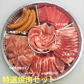 母の日 早割 国産 銘柄 いも豚＆和牛 焼肉 BBQ セット プレゼント 実用的 かずさ和牛 A4 以上 送料無料 食べ物 実用的 ブランド 豚 出産内祝 特選 ウインナー ソーセージ 国産 鶏モモ トントロ 6点 オール 千葉県 キャンプ ギフト ビール おかず 酒 おつまみ グルメ 食べ比べ