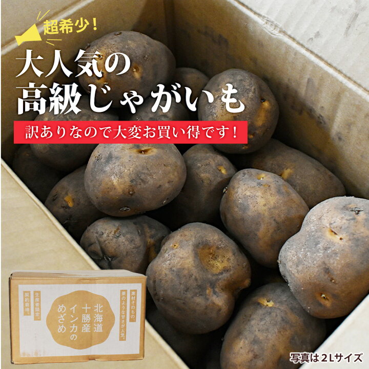 楽天市場】訳ありお買い得品 北海道十勝産 インカのめざめ 栗のような 