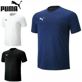 ◆◇ネコポス プーマ 半袖シャツ メンズ SS Tシャツ 656335 PUMA トレーニングウエア ドライニット素材 吸汗速乾 ワンポイントロゴ