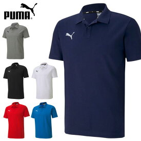 ネコポス プーマ スポーツウエア メンズ TEAMGOAL23 カジュアル ポロシャツ PUMA 656978 半袖シャツ シンプルなキャットロゴ刺繍 トレーニングウエア