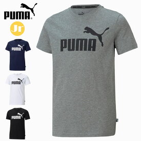 ネコポス プーマ トレーニングウエア ジュニア ESS ロゴ Tシャツ 588982 半袖シャツ ロゴをスモールロゴでプリントしたシンプルなアイテム カジュアル スポーツウエア