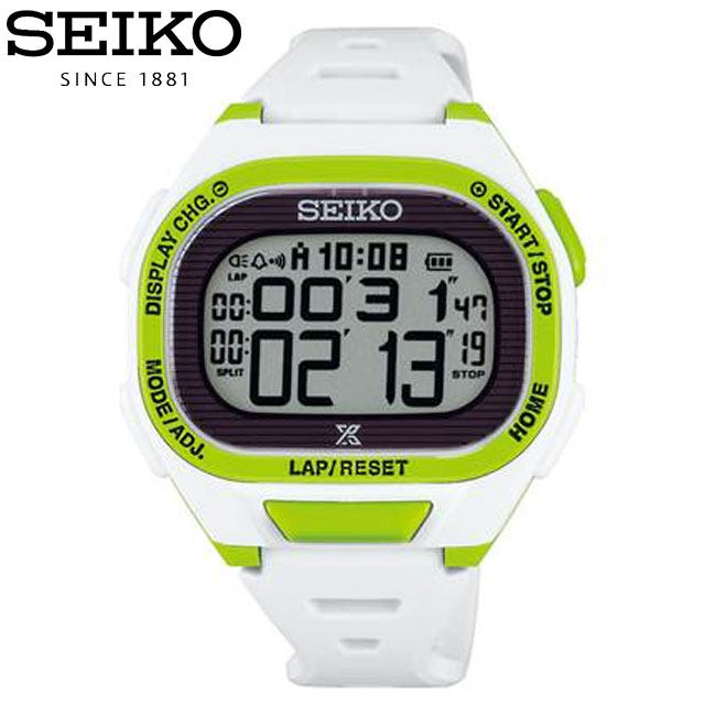 送料無料 セイコー SEIKO ウォッチ 腕時計 ス－パーランナーズ S690 ライム ホワイト 陸上 用品 グッズ 舗 用具 国内正規品 測定器 ストップウォッチ SBEF053 ランニング