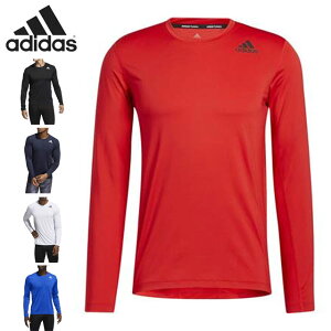 ネコポス アディダス スポーツウエア メンズ テックフィット フィッティド Tシャツ adidas 47890 長袖シャツ 軽量 優れたフィット感 トレーニングウエア