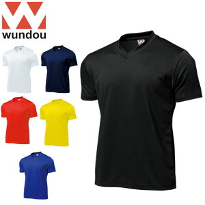 ネコポス ウンドウ WUNDOU Tシャツ ドライライトVネックTシャツ メンズ レディース ユニセックス ショートスリーブ 半袖 トップス ウエア アパレル 服 ベーシック スポーツウェア フィットネス