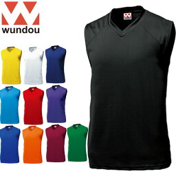 wundou(ウンドウ)P-1810 ベーシックバスケットシャツ ノースリーブ ゲームシャツ