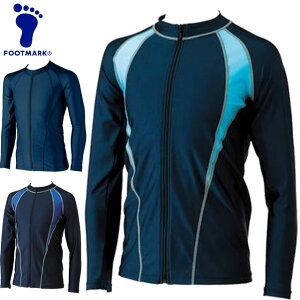 ネコポス フットマーク FOOTMARK ラッシュガード セイトヨウシャインガード フルジップ 水着 長袖 メンズ レディース ユニセックス ジュニア キッズ 用品 用具 アイテム グッズ アクセサリー