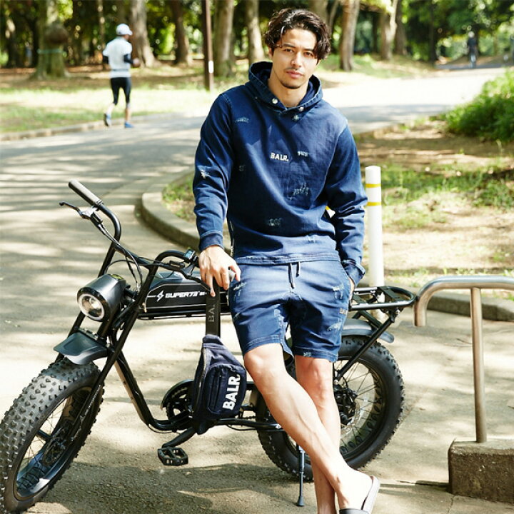 楽天市場】☆ボーラー 日本限定 BALR. スウェット パーカー デニム生地  
