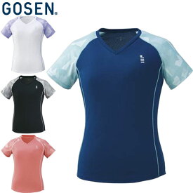 ネコポス ゴーセン GOSEN Tシャツ レディース ゲームシャツ ショートスリーブ 半袖 トップス ウエア アパレル 服 吸汗速乾 レディース テニス ラケットスポーツ T1921