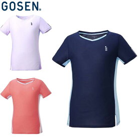 ネコポス ゴーセン GOSEN Tシャツ レディース ゲームシャツ ショートスリーブ 半袖 トップス ウエア アパレル 服 吸汗速乾 レディース テニス ラケットスポーツ T2061