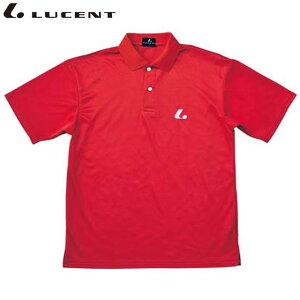 ネコポス ルーセント テニス メンズ レディース ジュニア ゲームシャツ レッド XLP5101 吸汗速乾 ポロシャツ 半袖 ユニセックス 男女兼用 キッズ 子供 LUCENT
