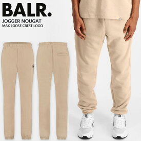 ☆ボーラー BALR. スウェットパンツ ベージュ MAX LOOSE CREST LOGO JOGGER NOUGAT カジュアル ファッション B1411 1015 あす楽 送料無料