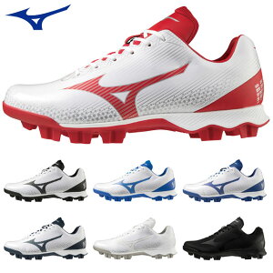 (☆)42 ミズノ 野球 ポイントスパイク シューズ ウエーブライトレボ MIZUNO 11GP2221 軽量 3E相当 ベースボールシューズ