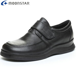 ムーンスター MOONSTAR カジュアルシューズ メンズ SPH8805WSR ブラック 雪寒地向け国産本革 甲ベルトタイプ 面ファスナー 4E シューズ 靴 用品 用具 42293916