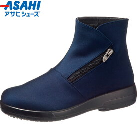 アサヒシューズ ブーツ トップドライTDY3985 ネイビー レディース 足入れのしやすいショートブーツ 靴 フットウェア 用品 用具 カジュアル ASAHI AF39854