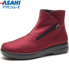 アサヒシューズ ブーツ トップドライTDY3985 ワイン レディース 足入れのしやすいショートブーツ 靴 フットウェア 用品 用具 カジュアル ASAHI AF39855