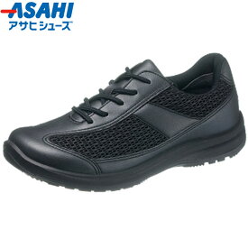 アサヒシューズ メディカルウォークWK L003 ブラック レディース ウォーキングシューズ KV30033 4E 内側ファスナー 日本製 国産 靴 スニーカー 女性用