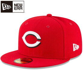 ニューエラ NEW ERA メンズ レディース キャップ 59FIFTY MLBオンフィールド シンシナティ・レッズ ホーム 13555009 スカーレット 赤 吸汗速乾 紫外線カット フラットバイザー 帽子 MLB試合用キャップ ユニセックス 男女兼用