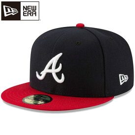 (S)01 ニューエラ NEW ERA キャップ フィッテド 59FIFTY MLBオンフィールド アトランタ・ブレーブス ホーム 帽子 CAP MLB試合用キャップ オンフィールド 吸汗速乾 定番アイテム 紫外線カット メンズ レディース ユニセックス 小物 グッズ ウエアアクセサリー 13555020