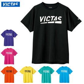 ネコポス ヴィクタス 卓球 スポーツウエア プレイ ロゴ ティー VICTAS 632101 半袖 Tシャツ プラクティスシャツ 優れた吸汗速乾性 トレーニングウエア