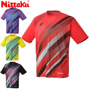 ネコポス ニッタク Nittaku シャツ フリートTシャツ ショートスリーブ 半袖 トップス ウエア アパレル 服 吸汗速乾 伸縮素材 メンズ レディース ユニセックス 卓球 テーブルテニス 日卓 NX2012