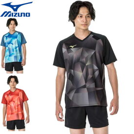 ネコポス ミズノ MIZUNO シャツ ゲームシャツ V首 卓球 ユニセックス 半袖 ショートスリーブ トップス ウエア アパレル 服 メンズ レディース テーブルテニス 82JAA001