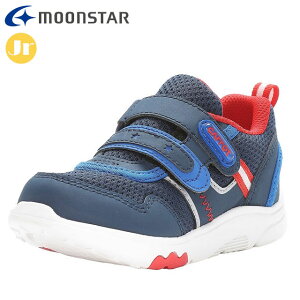 ムーンスター キッズシューズ キャロット CR C2350 ネイビー 12184455 MOONSTAR 子供靴 ジョグタイプ ワンタッチで脱ぎ履きできるバンド 急速乾燥機能 運動靴 カジュアルシューズ