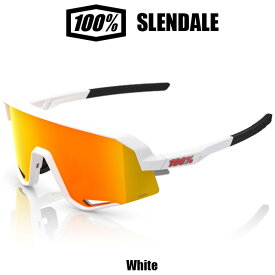 ☆【期間限定P10倍!!】100% ワンハンドレット スレンデール SLENDALE サングラス 野球 ゴルフ ホワイト ゴールドレンズ スポーツ 自転車 ランニング ロード ハードケース付き MLB メジャー 60057-00004 あす楽 送料無料 軽量
