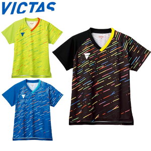 ネコポス ヴィクタス VICTAS シャツ ゲームシャツ V-LGS306 半袖 ショートスリーブ トップス ウエア アパレル 服 JTTA公認 吸汗速乾 昇華プリント レディース 卓球 テーブルテニス 512304
