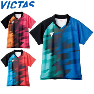 ネコポス ヴィクタス VICTAS シャツ ゲームシャツ V-LGS401 半袖 ショートスリーブ トップス ウエア アパレル 服 JTTA公認 吸汗速乾 昇華プリント レディース 卓球 テーブルテニス 512402