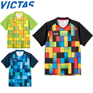 ネコポス ヴィクタス VICTAS シャツ ゲームシャツ パズル 半袖 ショートスリーブ トップス ウエア アパレル 服 JTTA公認 吸汗速乾 伸縮 抗菌 防臭 UVカット 昇華プリント メンズ レディース ユニ