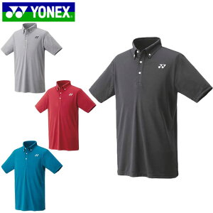 ネコポス ヨネックス YONEX ポロシャツ ユニゲームシャツ 半袖 ショートスリーブ トップス ウエア アパレル 服 ベリークール 再生ポリエステル UVカット 吸汗速乾 制電 パワースリーブ メンズ