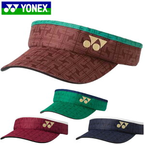 ヨネックス YONEX サンバイザー バイザー キャップ 帽子 ウィメンズサンバイザー 背面マジックテープ方式 レディース 小物 グッズ ウエアアクセサリー テニス 40101