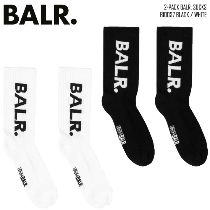 楽天市場】☆ ネコポス ボーラー BALR. ソックス 2パック 靴下 