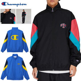 ☆ チャンピオン スポーツウエア メンズ アクションスタイル ジップジャケット Champion C3B604 長袖 アウター ジャージ 裾幅を絞ったリラックスシルエット Cロゴの刺繍入り 大きなCロゴのアップリケ入り ジム フィットネス マルチスポーツ トレーニングウエア