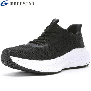 ムーンスター MOONSTAR スニーカー メンズ レディース ユニセックス SNGY UV03 ブラック SNGYcushion シナジークッション 極アツシリーズ 紐を緩めれば着脱しやすいスリッポンのよう 厚底モデル 通