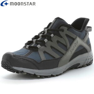 ムーンスター MOONSTAR メンズアウトドアスニーカー メンズ SPLT SDM09 ネイビー 透湿防水テクノロジー アスレチックライフスタイル レッキング キャンプ アウトドアレジャー ウォーキング タウ