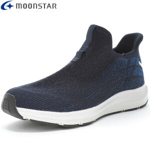 ムーンスター MOONSTAR メンズスニーカー メンズ SNGY M28 ネイビー スリッポンタイプ SNGY M25リニューアル商品 SNGYcushion シナジークッション EZGoシリーズ 通気性 柔軟性 耐久性 ワイド設計 抗菌防