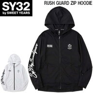 ☆ SY32 by SWEET YEARS ラッシュガード ジップアップ フーディー パーカー RUSH GUARD ZIP HOODIE CURSI…
