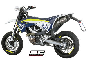 �y�����݌Ɂz SC-PROJECT - �I�[�o�� �X���b�v�I���T�C�����T�[ (�����o�b�t���t��) 701 ENDURO / SUPERMOTO '16-20 SC�v���W�F�N�g �n�X�N�o�[�i 701�G���f���[�� �T�C�����T�[