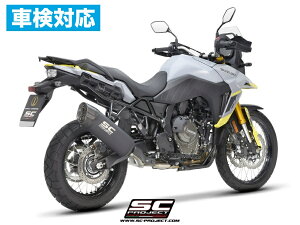 【正規輸入代理店】 SC-PROJECT - アドベンチャー スリップオンサイレンサー "ブラックエディション" (公道走行可 / ユーロ5対応 / 純正キャタライザー対応) V-STROM 800 DE / SE '23-25 スズキ Vストロー