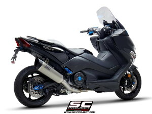 【正規輸入代理店】 SC-PROJECT - フルエキゾーストシステム 2-1 & SC1-R サイレンサー (ユーロ4対応 / 消音バッフル付属) TMAX 530 / SX / DX / SX SPORT EDITION '17-19 ヤマハ TMAX530SXスポーツエディション マフ