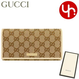 グッチ GUCCI 財布 長財布 244946 KY9IG ベージュ×アイボリー 特別送料無料 GG キャンバス レザー メタルバー フラップ ウォレット レディース ブランド 通販 2022