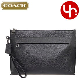 コーチ COACH バッグ クラッチバッグ セカンドバッグ F28614 ブラック メンズ レディース 特別送料無料 ペブルド レザー キャリーオール ポーチ アウトレット ブランド 通販 2022