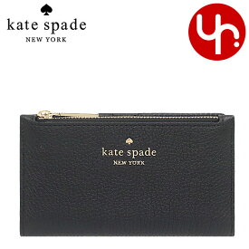 ケイトスペード kate spade 財布 コインケース WLR00395 ブラック 特別送料無料 レイラ レザー スモール スリム バイフォールド ウォレット アウトレット品 レディース ブランド 通販 薄型 2021AW